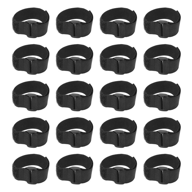Correa de sujeción para cables, 20 piezas, bridas para cables, tiras de velcro, correas de sujeción para cables reutilizables, artesanía excepcional