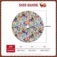thumbnail image 3 of Daiia Colored Casino Chips Drawing Merry Christmas Tree Skirt , Xmas Large Lace-up Tree Skirt, Santa Snowflakes Rustic Home Decorations New Year Party Farmhouse Decor-30", 3 of 7