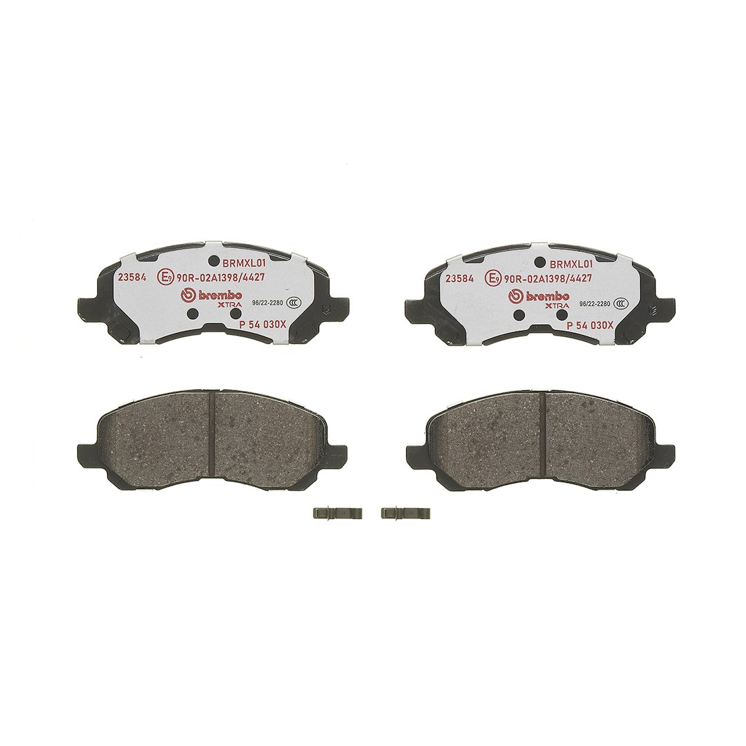 Brembo P54030X; Brake Pad; XTRALINE; FMSI Number D866-7741; Low-Metallic; Set Of 4
