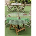 thumbnail image 4 of Outdoor Tablecloths with Umbrella Hole & Zipper, Sage Green Grey Boho Round Tablecloths 60 Inch, Vintage Ethnic Tribe Abstract Art Waterproof Table Cloth, Patio/Pool/Picnic Table Covers, 4 of 8
