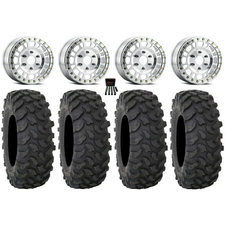 Method 412 Beadlock 15 Wheels Machined 32 XTR370 Tires Can-Am Maverick R