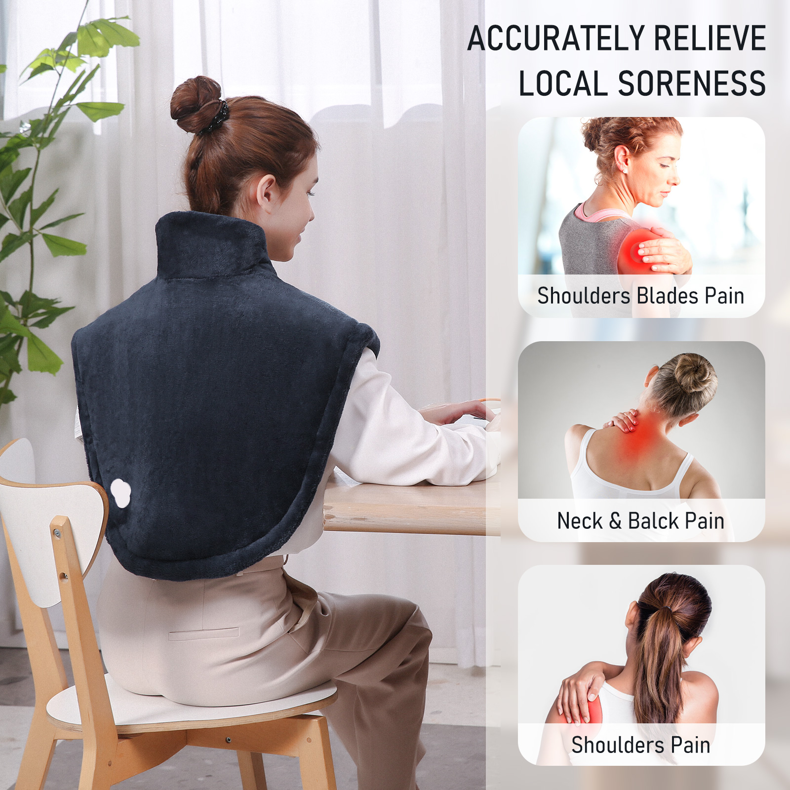 Entil Widen Heating Pad For Shoulder And Back 25" x 26" photo 4
