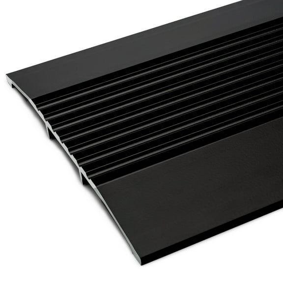 3 FT LONG 6" WIDE x 1/2" High Black Corrugated Threshold
