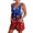 Hot Pink, variant on Usa Flag Jumpsuits Women Stars and Stripes Sleeveless Casual Rompers Patriotic 4th Of July Classic Summer OverallsM