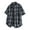 Navy, variant on Mens Flannel Shirts Men Fashion Casual Button Pockets Lapel Short Sleeve with Blouses Red XL