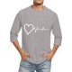 thumbnail image 5 of Camisas de Lino para Hombres Impresión Cuello Redondo Casual 3/4 Manga Blusa, Mezcla de Lino de Algodón para Primavera Verano Ocio Y Tops Diarios, 5 of 7