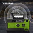 thumbnail image 3 of AM/FM/WB/NOAA Radio Clima Solar Manivela Emergencia (UE) Verde, 3 of 9