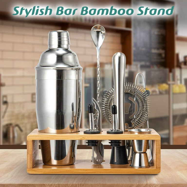 Semderm 10-Piece Cocktail Shaker Set, Stainless Steel Bartender