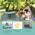 thumbnail image 3 of KidCo PeaPod Camp Lightweight Portable Baby Toddler Travel Tent, Seafoam, 3 of 7