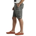 thumbnail image 3 of Men's Unionbay 11" Survivor Belted Cargo Shorts Color: Gray Goose Size: 32, 3 of 4