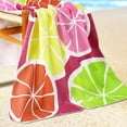 thumbnail image 4 of REGALWOVEN Oversized Beach Towel, Quick Dry and Lightweight Pool Towels for Travel, Sport, Camping Fruit-Pattern 28" x 56", 4 of 7
