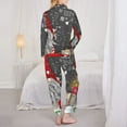 thumbnail image 5 of Disketp Pajamas Set Long Sleeve Sleepwear Womens Button Down Nightwear Pj Sets-Traditional Scandinavian Dwarf, 5 of 9
