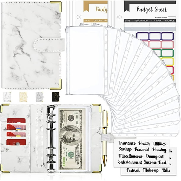 SytleCarry Budget Binder Cash Envelopes for Budgeting Money Organizer