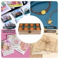 thumbnail image 5 of 7.9×2.3 In Wooden Boxes Durable Easy To Use Dustproof Prevent Slippery Delicate And Cabinet Orange And Blue Checkered Pattern, 5 of 8