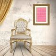 thumbnail image 3 of Treechild 23x32 Gold Ornate Wood Framed with Double Matting Museum Art Print Titled - Pink Plaid, 3 of 4