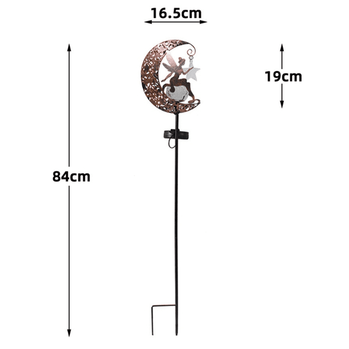 Solar Pathway Lights, Moon Fairy Glass Angel Decorative Outdoor Decorative Lights Waterproof
