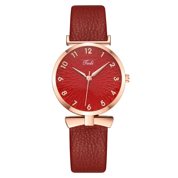 Resicozy Women Watch Strap Dial Arabic Numerals Easy Watches for Women Cute Dress Watch for Small Wrists D One Size