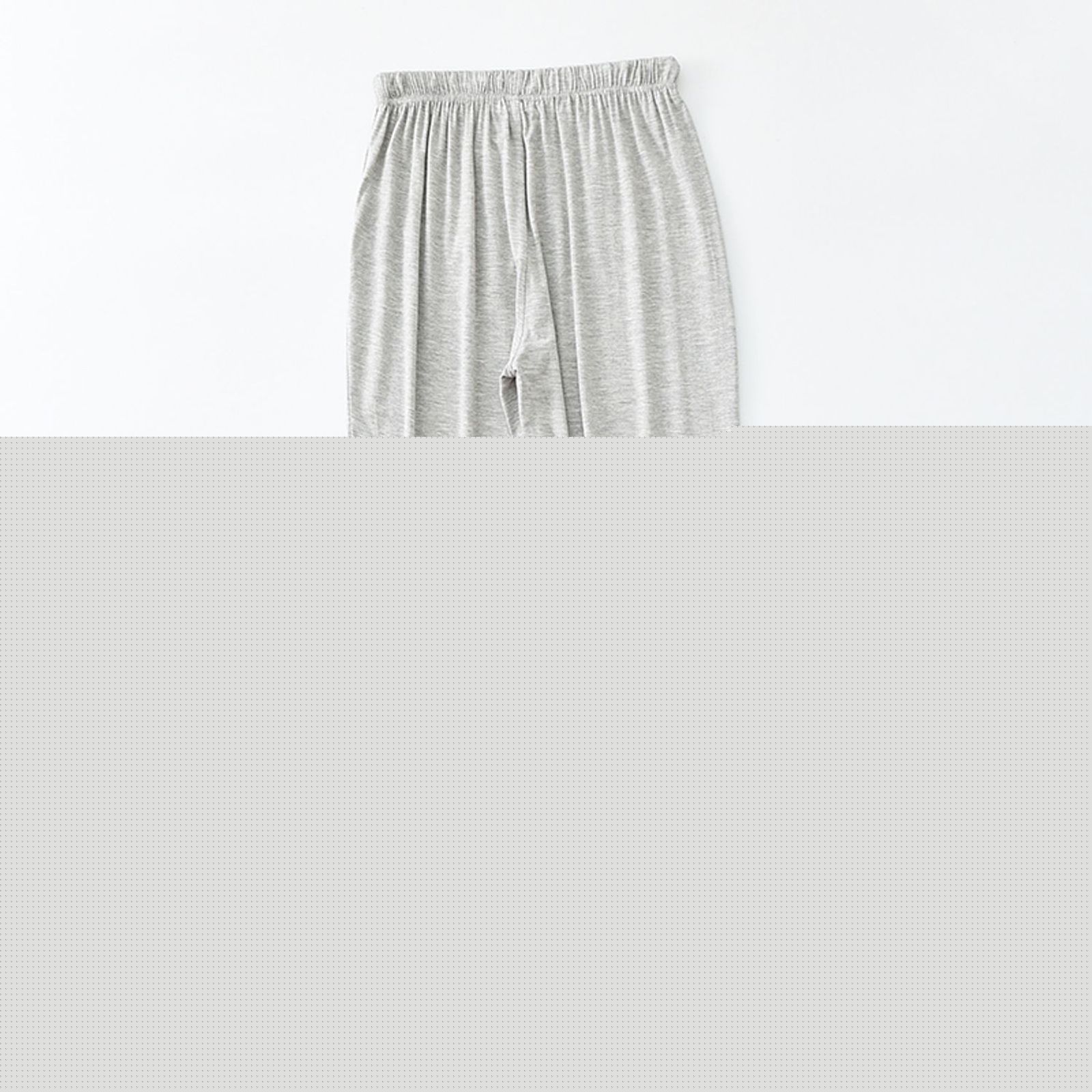 thumbnail image 2 of Women's Pajama Pants Lounge Pants Sleepwear Summer Long Pj Bottoms Straight Leg Soft Comfy Baggy Modal Casual Grey 14, 2 of 5