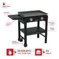 thumbnail image 3 of Nexgrill Daytona 2-Burner Propane Flat Top Grill – Portable Outdoor Griddle Gas Grill for Camping, Tailgating & Backyard Cooking – 34000 BTUs, 530 SQ. In. Grill for Burgers, BBQ & More 720-1150, 3 of 7