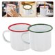 thumbnail image 5 of 2pcs esmaltado taza de agua de esmalte taza de café al aire libre taza de tazas de jugo suministros para el hogar, 5 of 5
