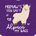 thumbnail image 4 of Inktastic Meemaw's You Say Alpaca My Bags Boys or Girls Baby Bib, 4 of 4