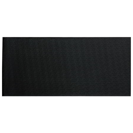 SuperMats - Treadmill Mat - Heavy Duty Quality - Home/Light Commercial Super Dense Foam Vinyl - Fitness Equipment Mat  Black  36 In. x 78 In.