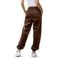 thumbnail image 3 of Kalolary Women's Cinch Bottom Sweatpants with Pockets Plain Tracksuit Baggy Elastic Waist Trousers for Casual Hip Hop, Gym and Jogging, 3 of 7