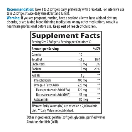 Nature's Way® Krill Oil 100% Pure Krill Oil