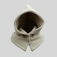 thumbnail image 2 of Kaliqueen Ski Mask Hat for Women Men Warmer Balaclava Sherpa Button Neck Solid Winter Scarf Helmet Hood, 2 of 4