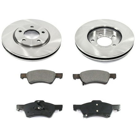 Front Brake Pad and Rotor Kit - Compatible with 2004 - 2007 Dodge Grand Caravan 2005 2006