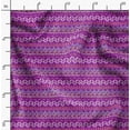 thumbnail image 2 of Soimoi Purple Poly Georgette Fabric Tent Tribal Print Sewing Fabric Yard 42 Inch Wide, 2 of 6