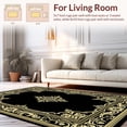 thumbnail image 2 of ODIKA 6'x9' Machine Washable Non-Slip Area Rug, Floral Filigree Scrollwork with Baroque Inspired Detailing High Traffic Rug with Pad, Multi, 491792, 2 of 8