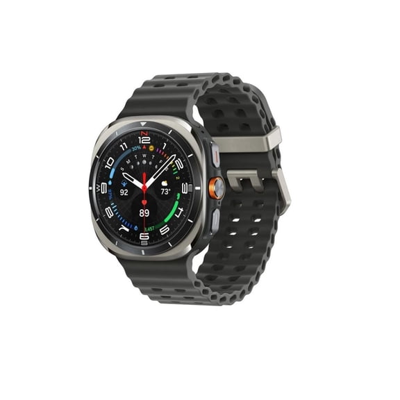 Restored Samsung Galaxy Watch Ultra 47mm LTE Titanium Smart Watch, Titanium Silver, Dark Gray Sport Band (2025) (Refurbished)