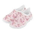 thumbnail image 2 of Psesaysky Butterfly Pink Casual Shoes for Little Girls Slip on Loafers Non-Slip Comfortable Sneakers Size 11-15, 2 of 7