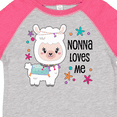 thumbnail image 4 of Inktastic Nonna Loves Me- cute and happy llama Boys or Girls Toddler T-Shirt, 4 of 5