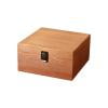 Wooden Storage Box with Flipping Lid, Solid Wood Home and Office Organizer, Decorative Multi-Purpose Storage for Accessories, Stationery, and Small Items