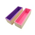 thumbnail image 2 of CNKOO 1200ML Rectangular Toast Mold Silicone Cake Mold Silicone Soap Mold with Wooden Box Baking Tools, 2 of 9