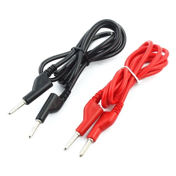 Unique BargainsLaboratory Power Supply 10A Banana Jack Audio Video Test  Cable 1M Long Pair