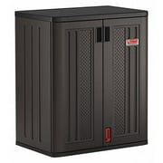 Suncast 36-Inch Storage Cabinet Locker for Garage and Shed, Black