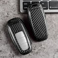 thumbnail image 3 of Key Fob Cover, Carbon Fiber Aluminum Alloy Smart Key Case Comfortable Touch Key Fob Case Fadeless For A4 A5 S5 B8 2012 To 2016, 3 of 8