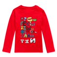 thumbnail image 1 of Sudadera con estampado de alfabeto lol para niños, sudadera de manga larga para niños y niñas, sudadera con capucha para niños pequeños + sombrero para el sol, regalo de Navidad de dibujos animados AZ zhangyuxiang LED, 1 of 2