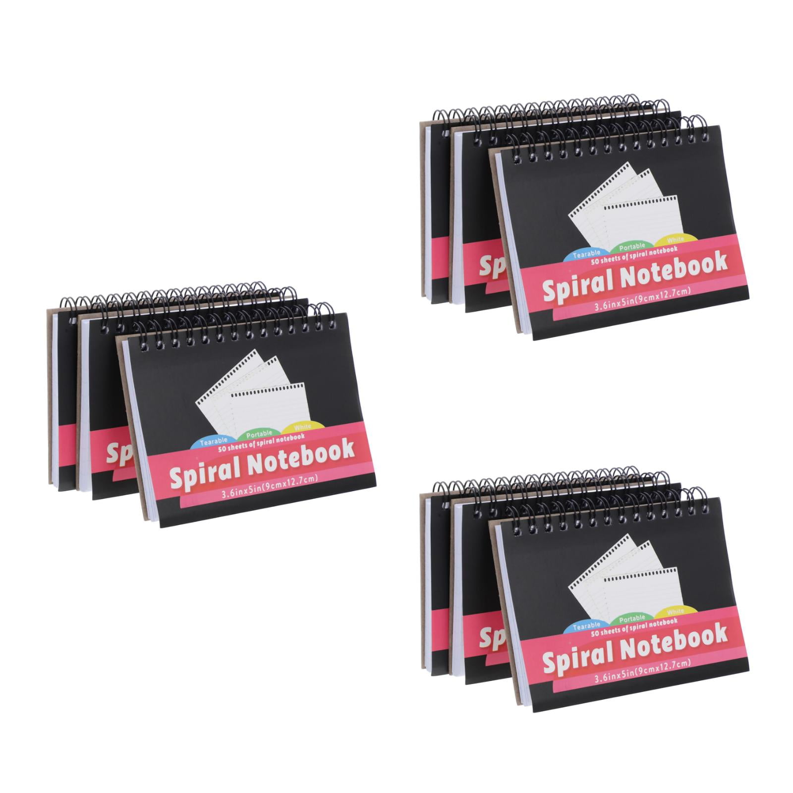 WORGEOUS 9 Pcs  Mini Notepad for Pocket Use mini Spiral Notebook for Memo Notes Notepads Easy To Use Notepads Small Legal Pads Writing Pad (50 Pages/book)