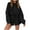 Black, variant on Turilly Two Piece Set Tracksuit for Women Casual Solid Color Clothes Sports Suit Womens Long Sleeve Shorts 2 Piece Set