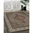 thumbnail image 2 of Ahgly Company Indoor Rectangle Traditional Dark Brown Medallion Area Rugs, 4' x 6', 2 of 6