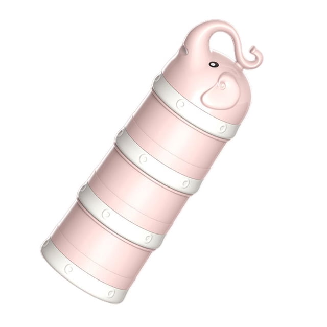 Dispensador De Leche En Polvo Para Bebés La Caja De Leche En Polvo Para Bebés De Gran Capacidad Puede Apilar Envases De Fórmula De Leche En Polvo Y Refrigerios Viajable Sin Bpa 3 Compartimentos Vogacara BA001308-05