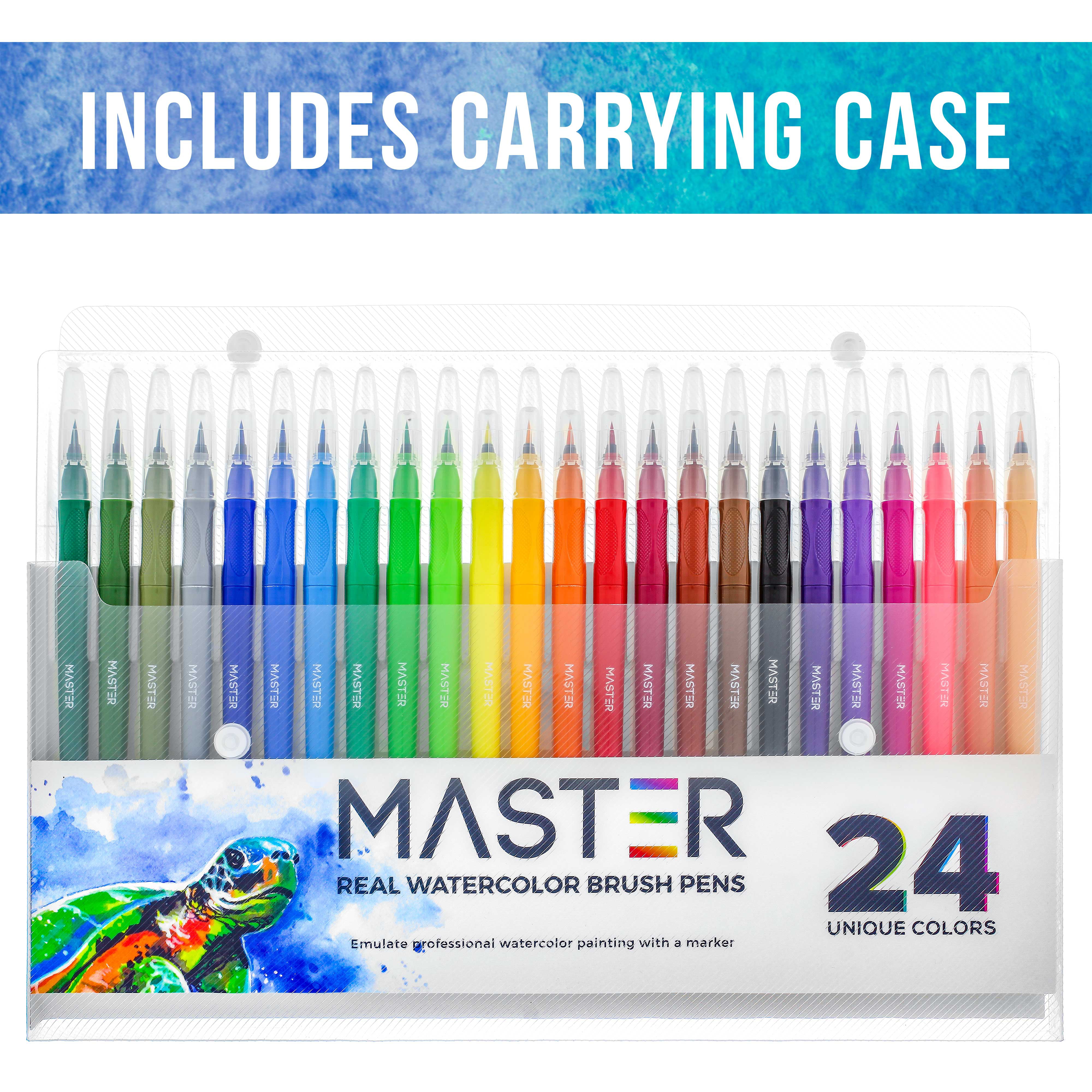 Master's Touch Real Brush Pens - 24 Piece Set