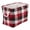 Red, variant on DII Buffalo Check Storage Bin with Handles, Medium Rectangle, 16x10x12", Tri Color Black