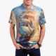 thumbnail image 1 of Balery Sailing Ship Ocean Sunset Camisa Polo de Hombre con Estampado, de Manga Corta y Tejido Medio, Camisa Tipo Golf Polo-4X-Large, 1 of 6