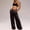501_Black, variant on Casual Pants for Women Satin Wide Leg Loose Casual Comfort Lounge Pants,Black L