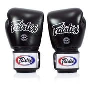 Fairtex Muay Thai Boxing Gloves BGV1-BR Breathable Gloves (Black, 14oz)